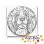 DOT Painting Dog - Basset Hound