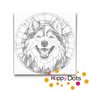 DOT Painting Hond - Alaska Malamute