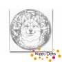 DOT Painting Dog - Akita