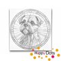 DOT Painting Hond - Border Terrier