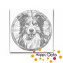 DOT Painting Hond - Border Collie
