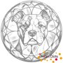 DOT Painting Dog - American Staffordshire Terrier