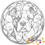 DOT Painting Hond - Amerikaanse Staffordshire Terrier