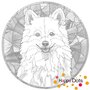 DOT Painting Dog - Eskimo dog