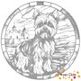 DOT Painting Hond - Yorkshire Terrier