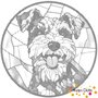 DOT Painting Hond - Schnauzer