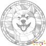 DOT Painting Dog - Shiba Inu