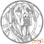 DOT Painting Dog - Rhodesian Ridgeback