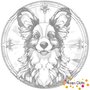 DOT Painting Dog - Butterfly Dog / Papillon