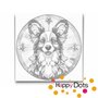 DOT Painting Dog - Butterfly Dog / Papillon