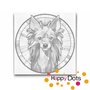 DOT Painting Dog - Chinese Crested Dog