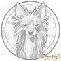 DOT Painting Dog - Chinese Crested Dog