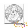 DOT Painting Hond - Engelse Bulldog