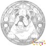 DOT Painting Dog - English Bulldog