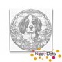 DOT Painting Hond met bloemen