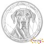 DOT Painting Dog - Great Dane 01