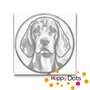 DOT Painting Hond - Coonhound